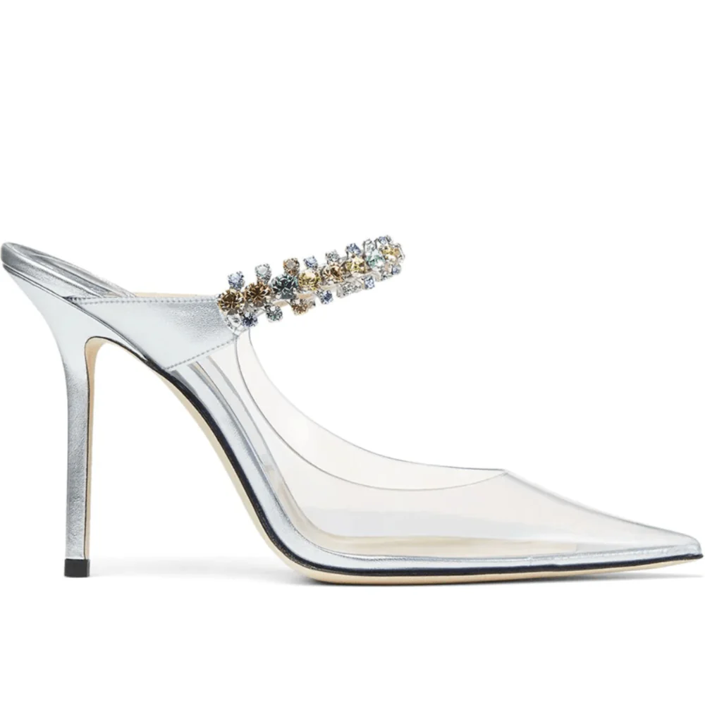 Mysterious Energy Crystals Embellished Transparent Heels - Image 9