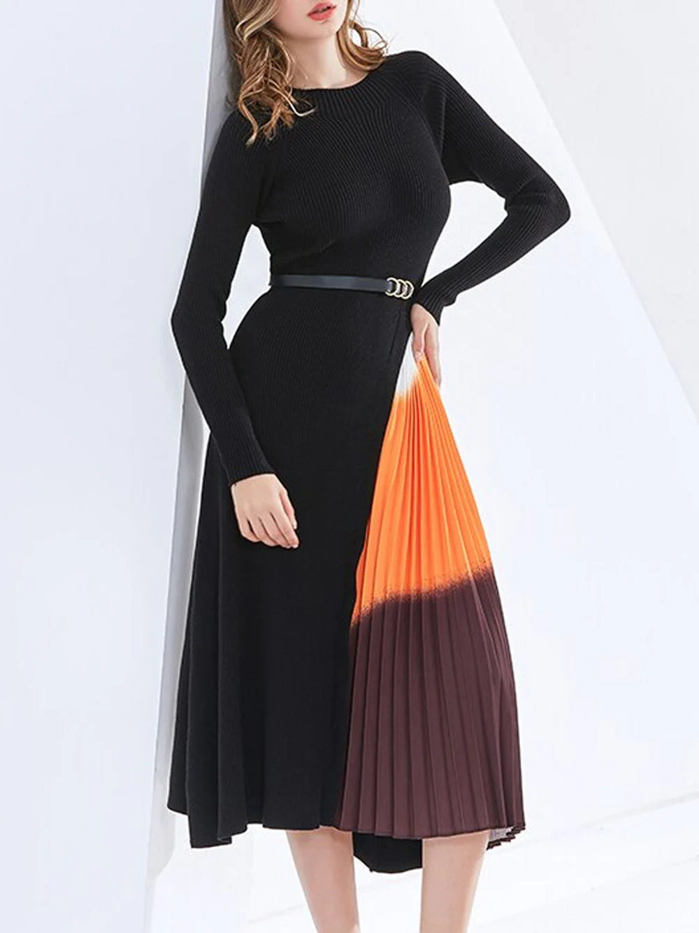 NADELLE knitting Pleated Dress - Image 11