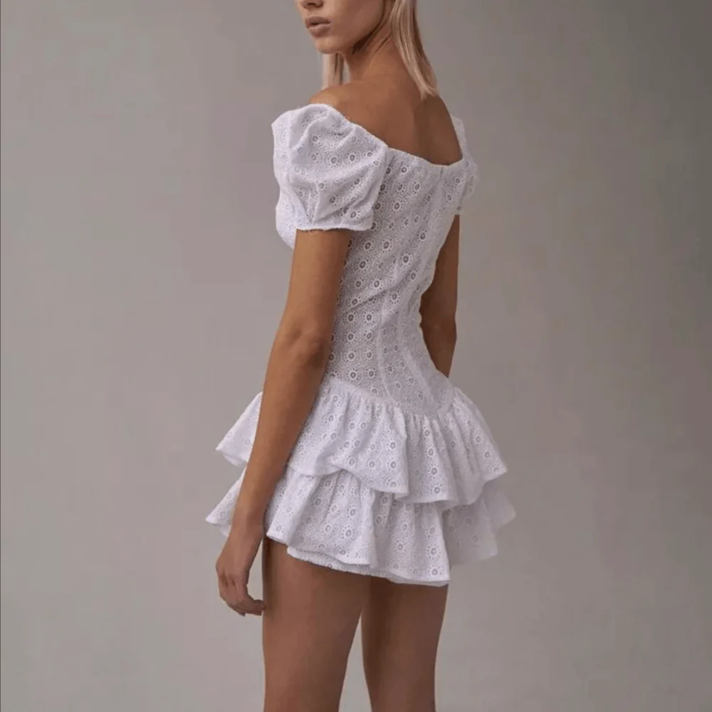 Nadia Ruffles Pleated Mini Dress - Image 5