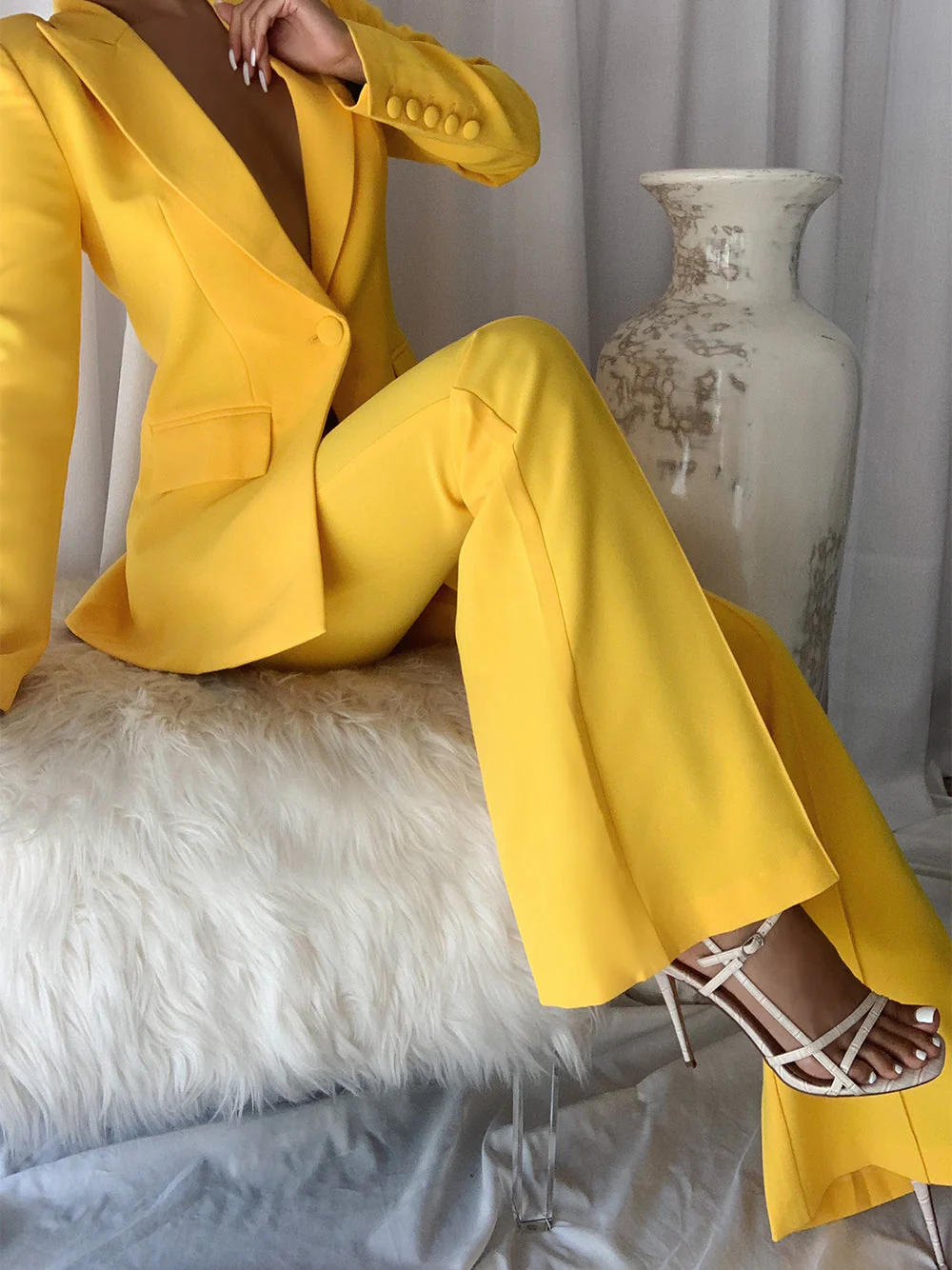 NAOMA Blazer & Flared Pants Set - Image 2