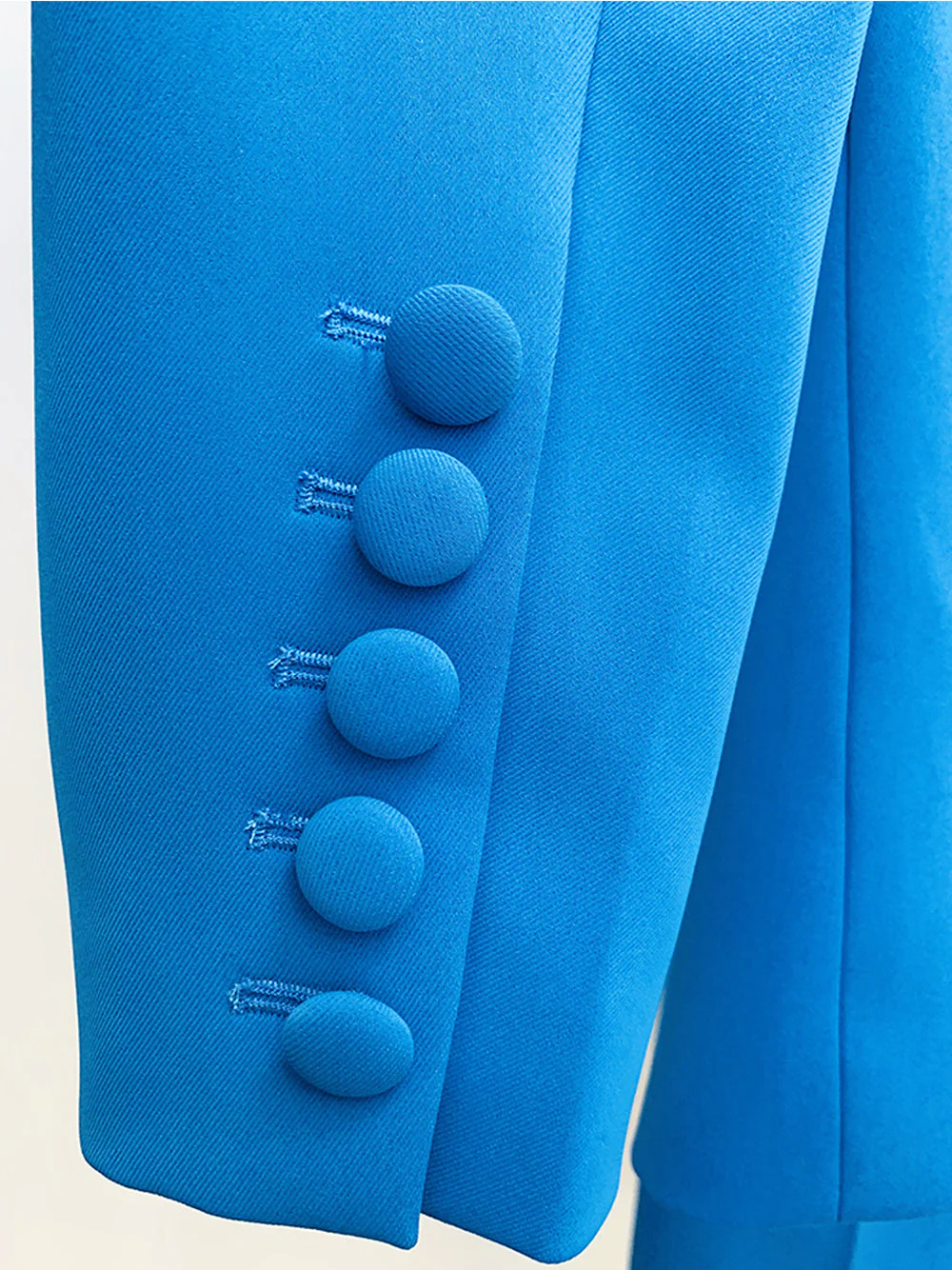 NAOMA Blazer & Flared Pants Set in Blue - Image 9