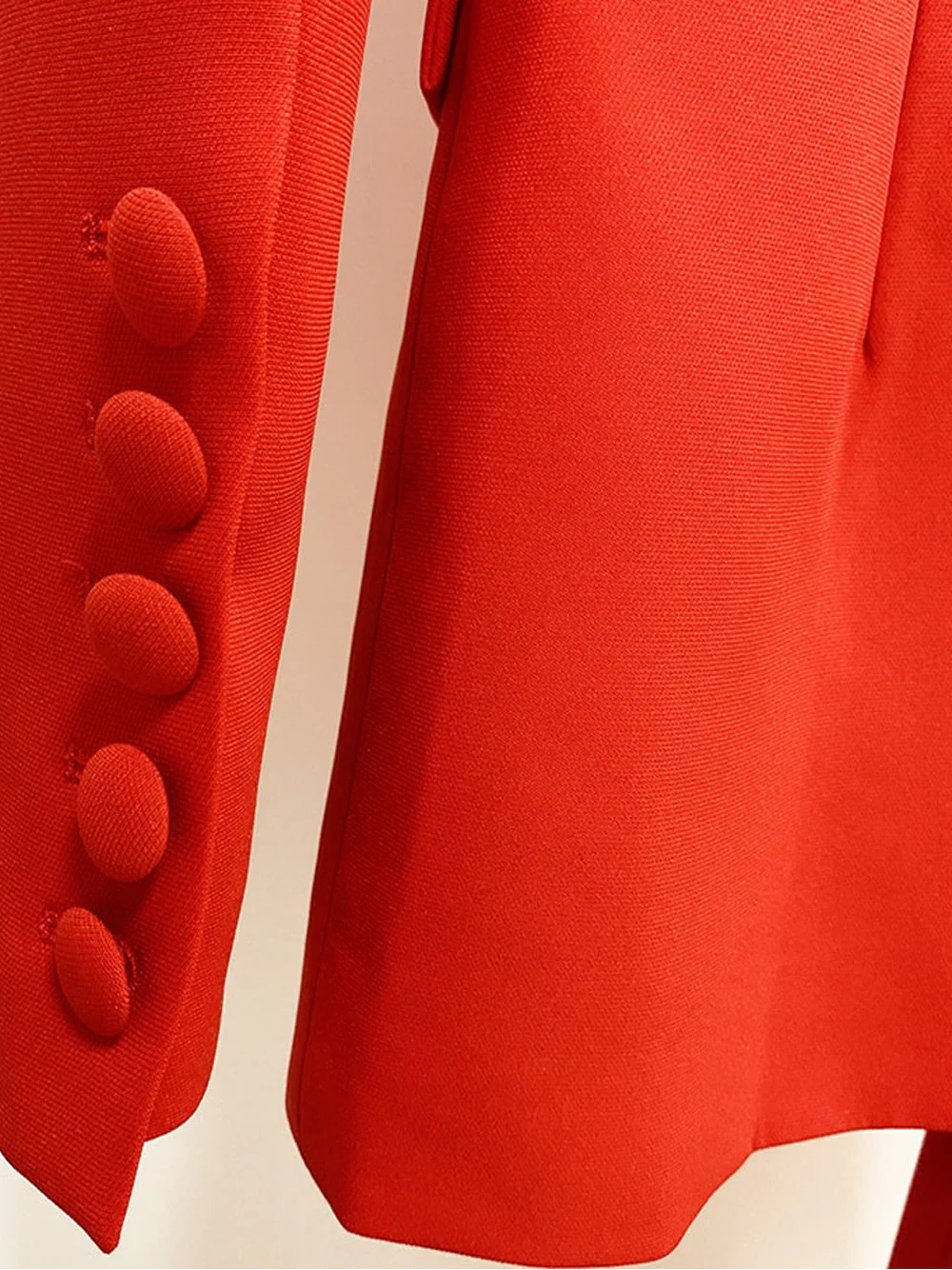 NAOMA Blazer & Flared Pants Set in Red - Image 11