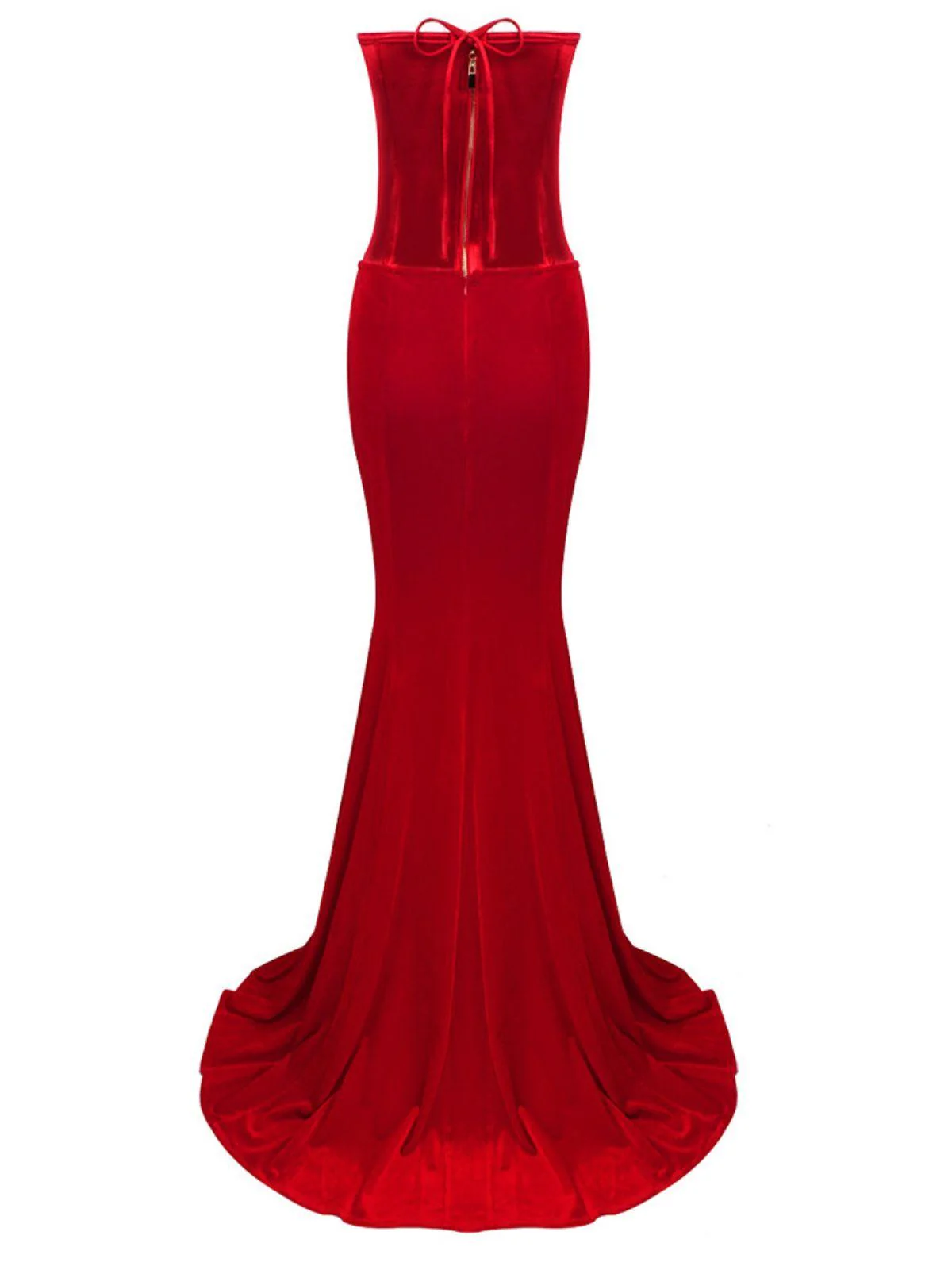 Natalia Strapless Velvet Maxi Dress - Image 8