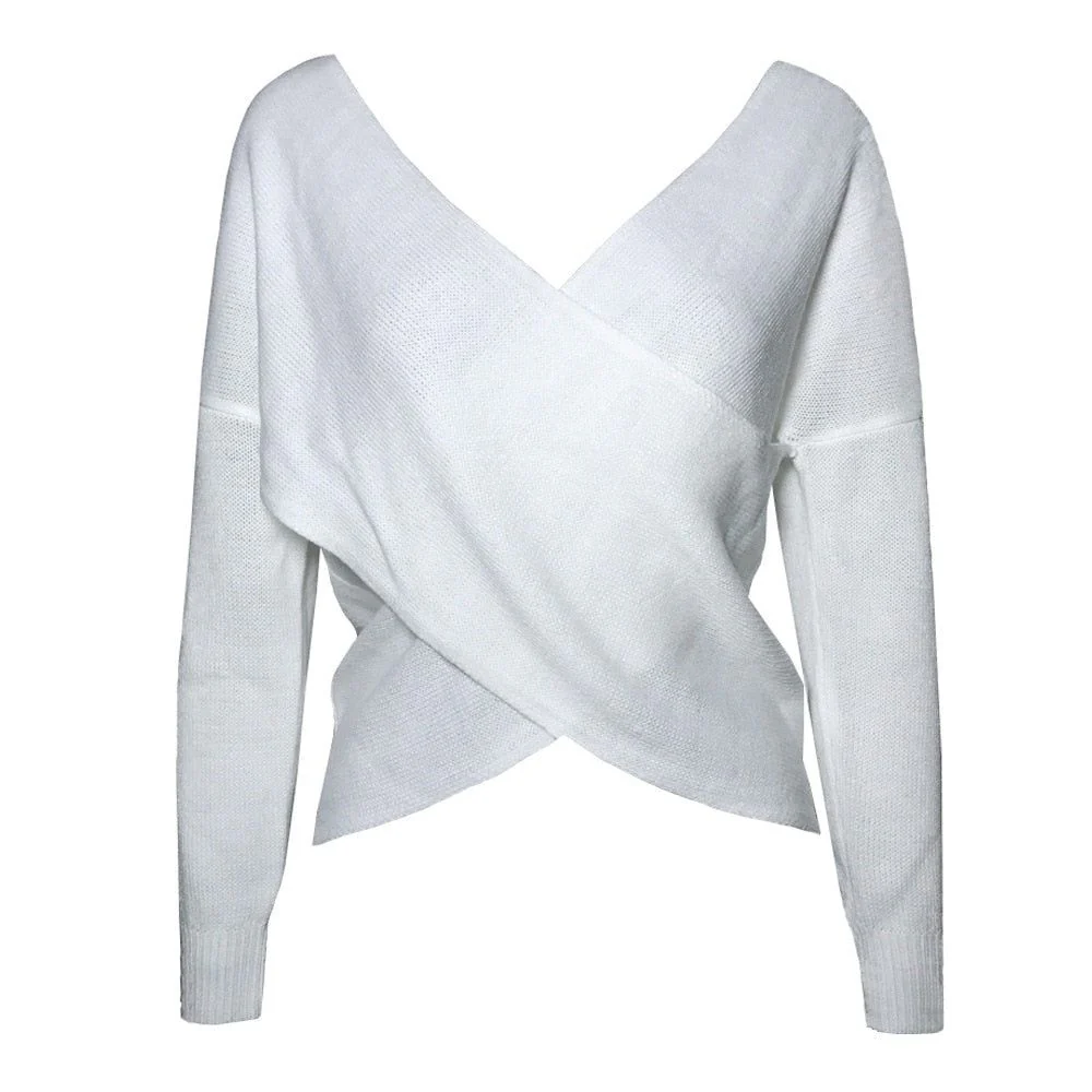 Natalie Open Back Knitted Sweater - Image 6