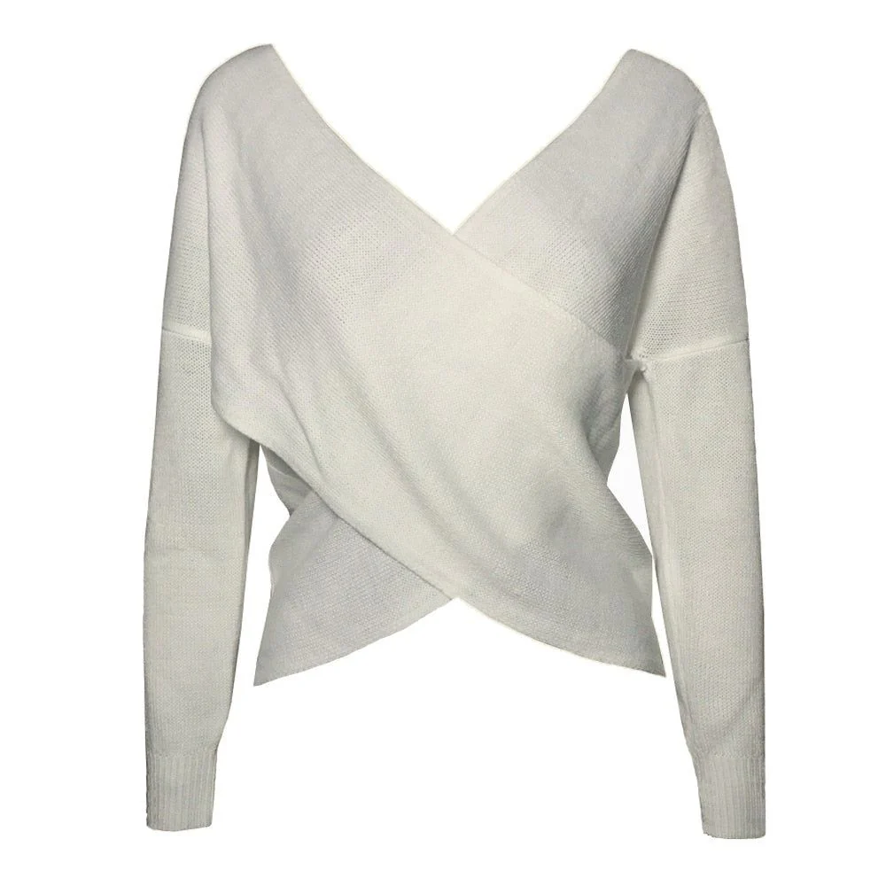 Natalie Open Back Knitted Sweater - Image 7