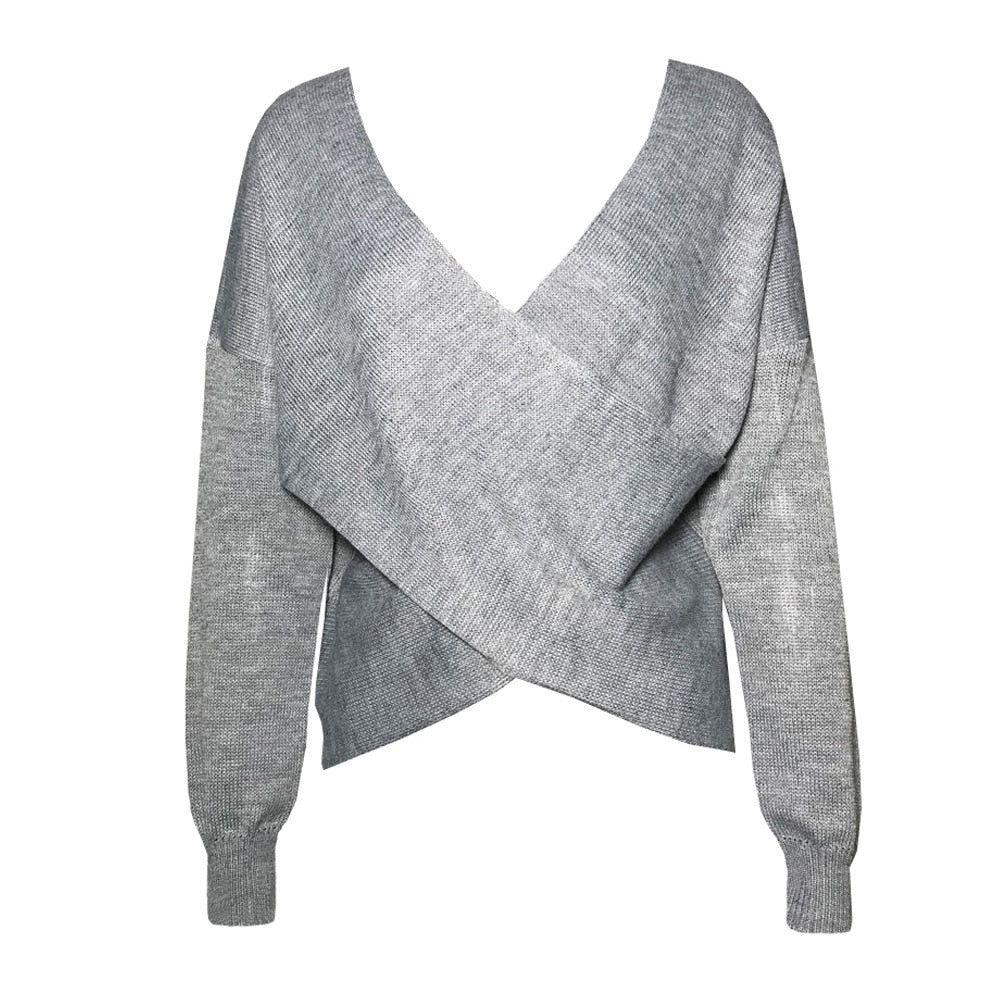 Natalie Open Back Knitted Sweater - Image 8