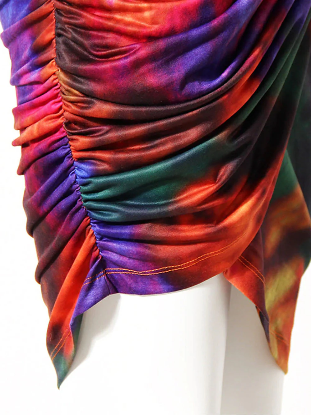 Niche Print Fade Dye T-shirt & Skirt Set - Image 10
