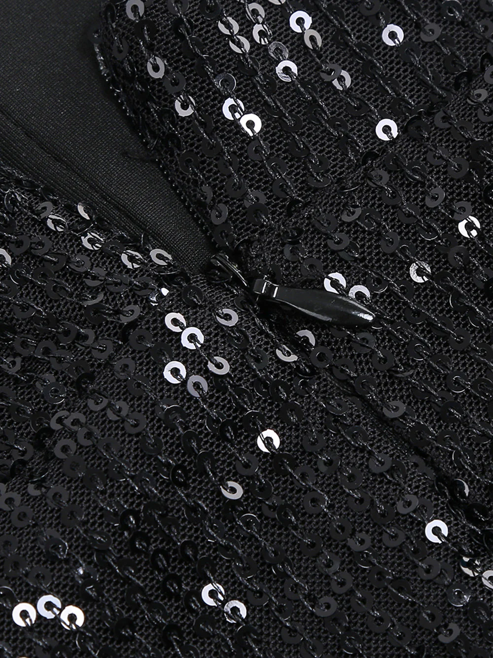 NIKA Sequin Mini Dress in Black - Image 9