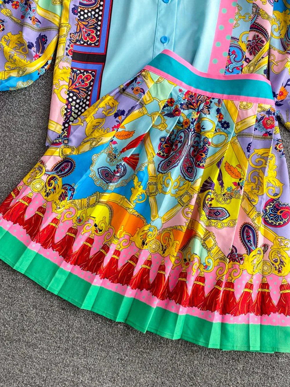 NOLITA Blouse & Skirt Set in Blue - Image 12
