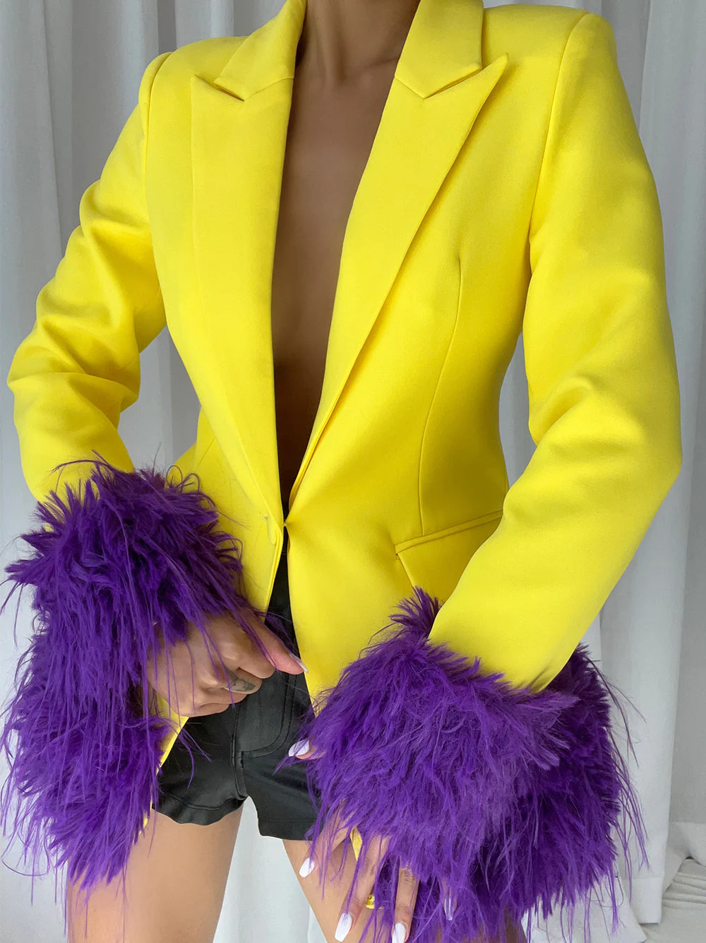 ORLA Blazer Feathers Dress - Image 4