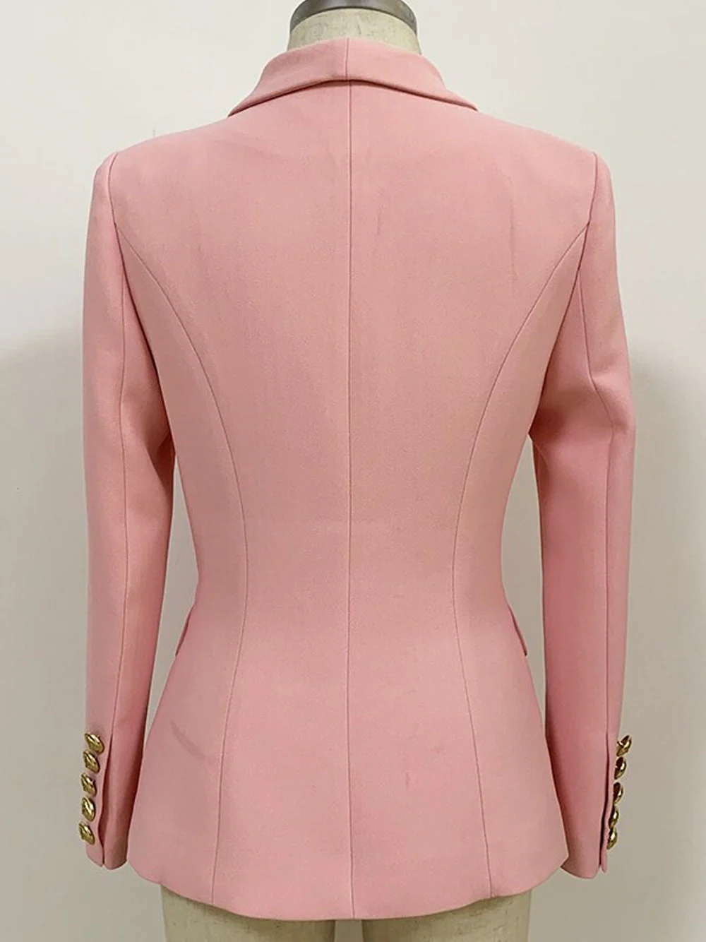 Oversized Double Breasted Pink Blazer - Image 2