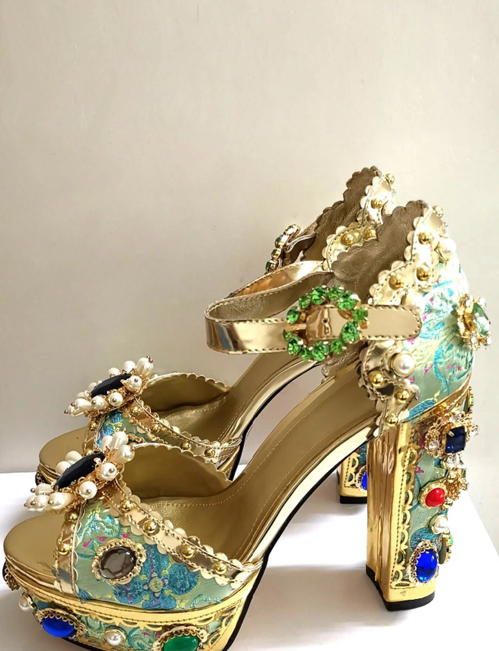 PALAIS Rhinestone-Embellished Block-Heels - Image 16