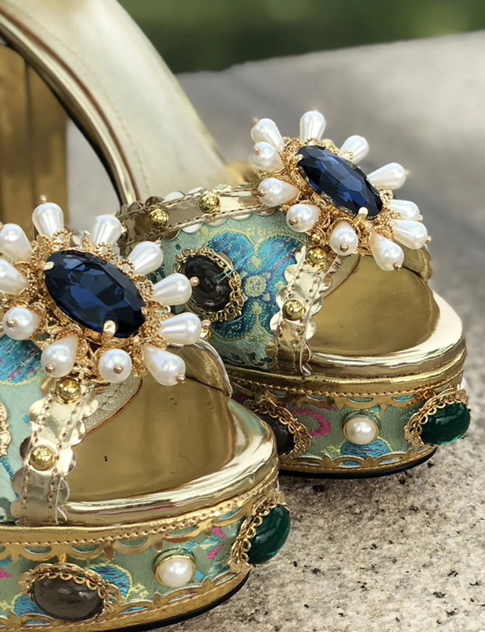 PALAIS Rhinestone-Embellished Block-Heels - Image 20