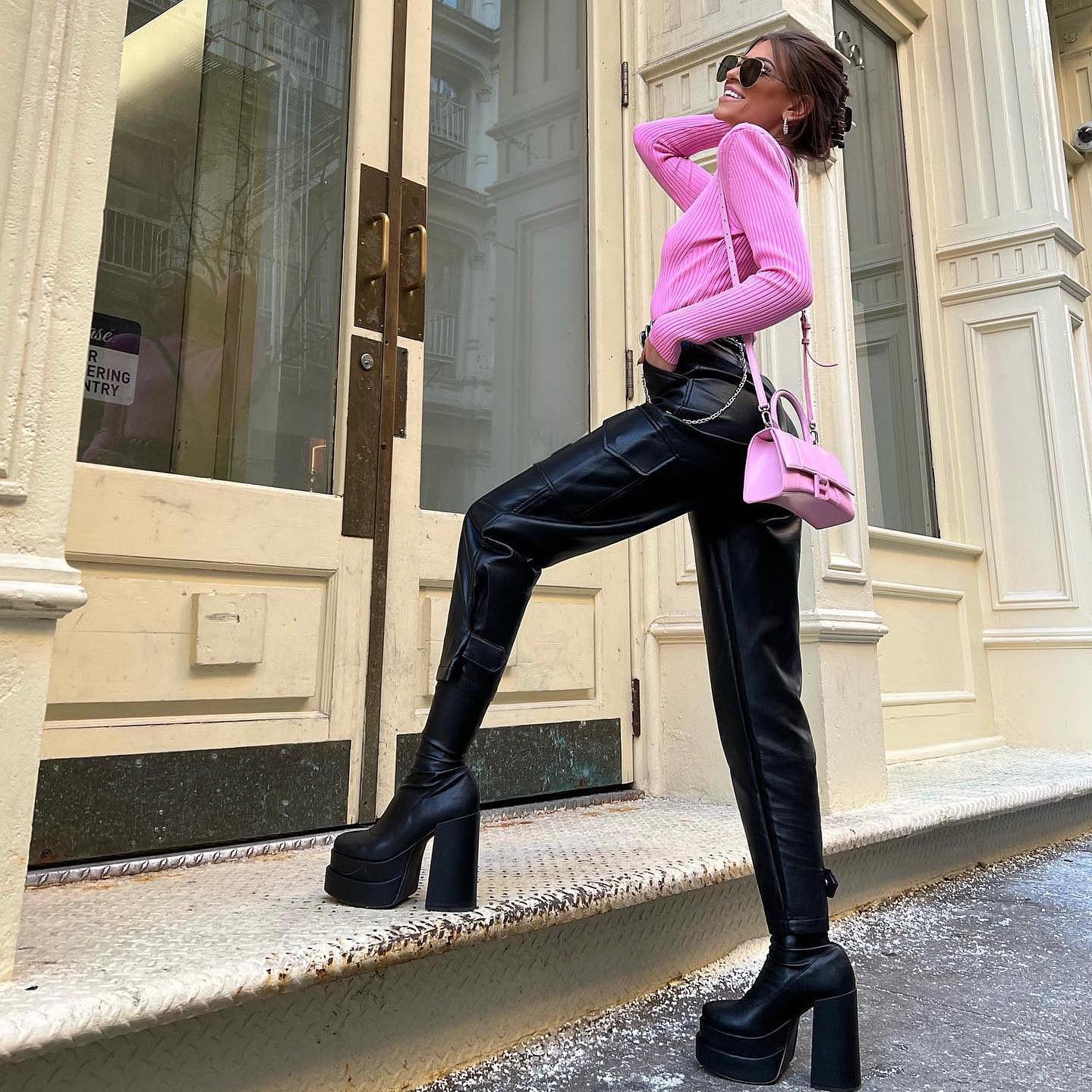 Paparazzo Knee High Platform Boots - Image 6
