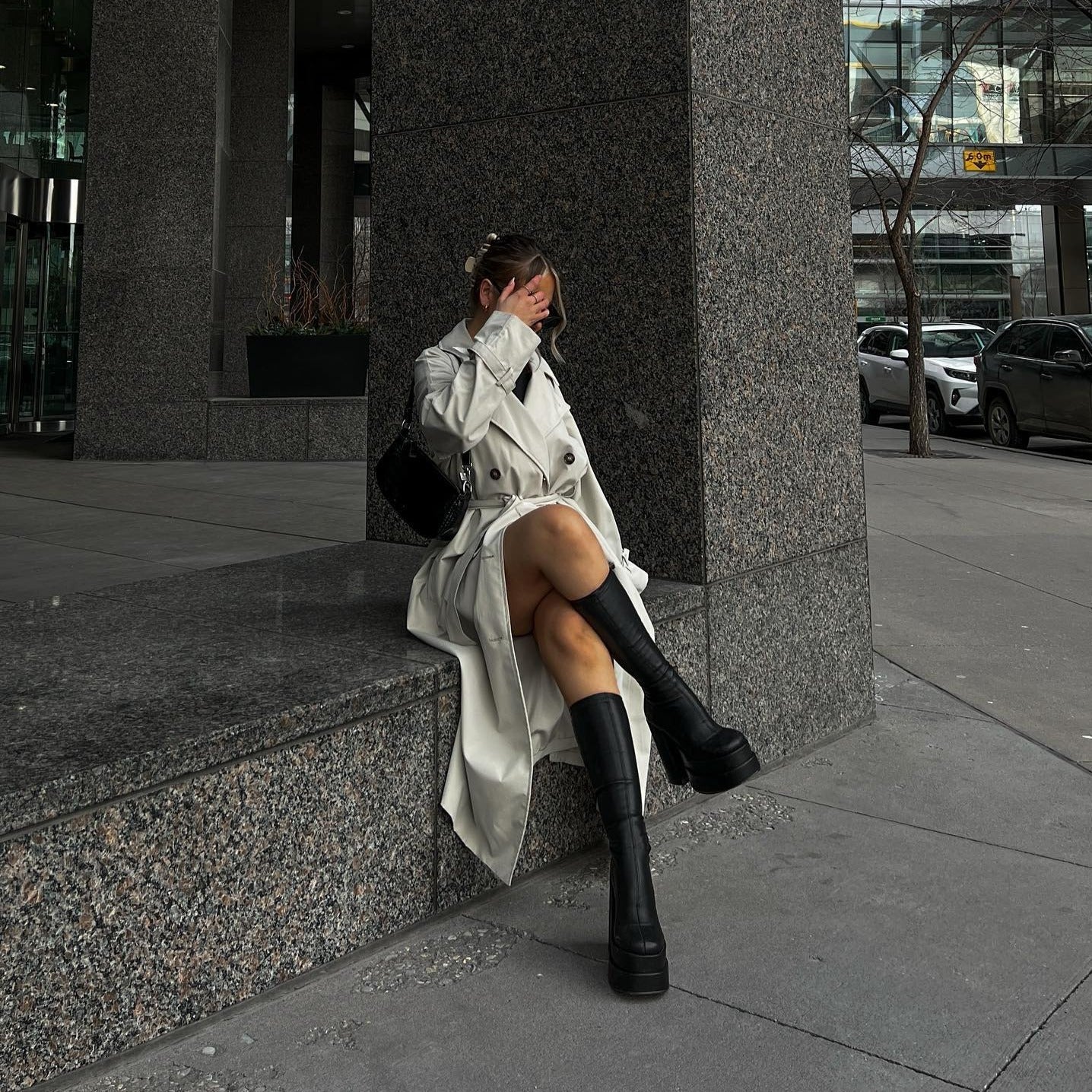 Paparazzo Knee High Platform Boots - Image 7
