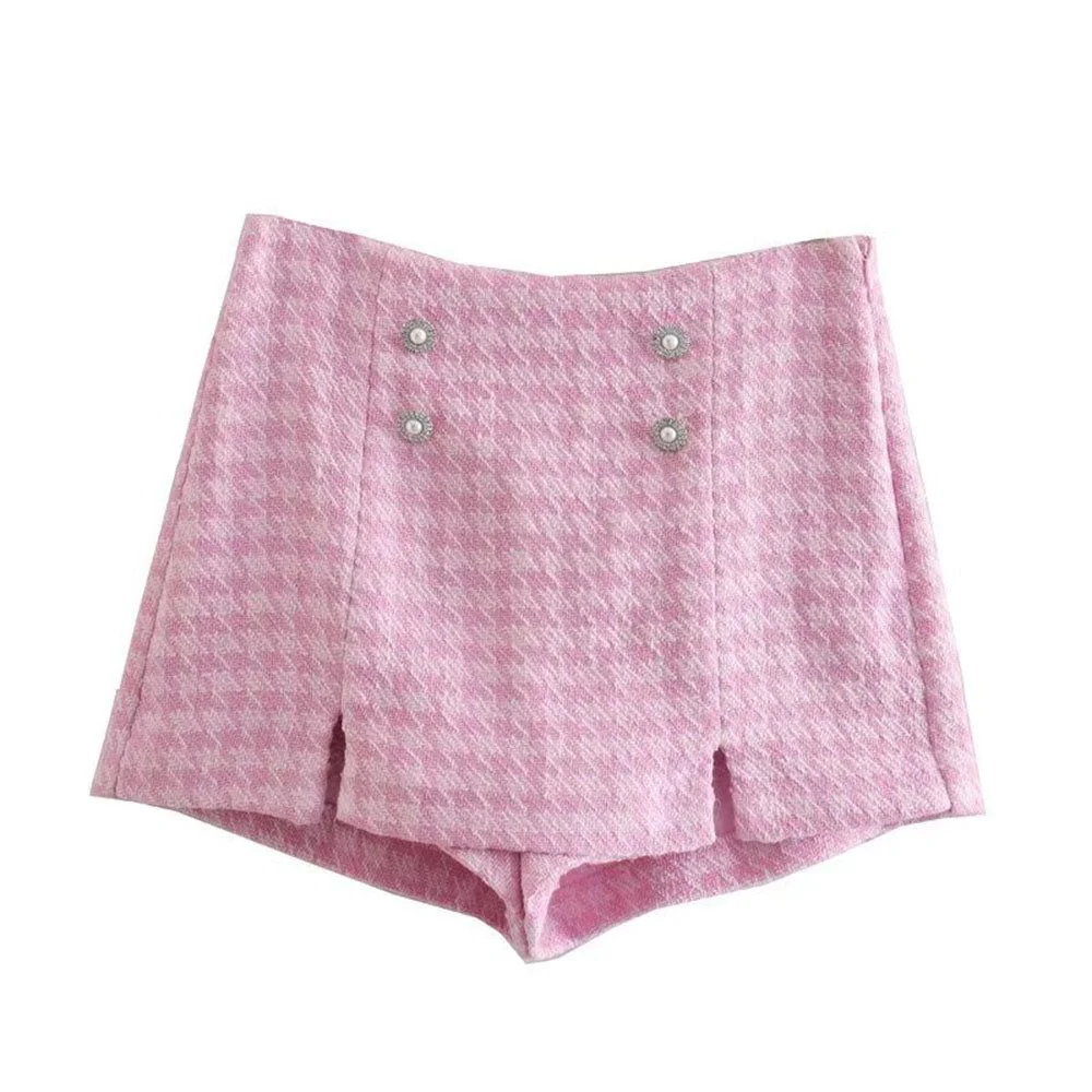 Paris Bound Double Button Crop Blazer & Split Skirt Set - Image 7