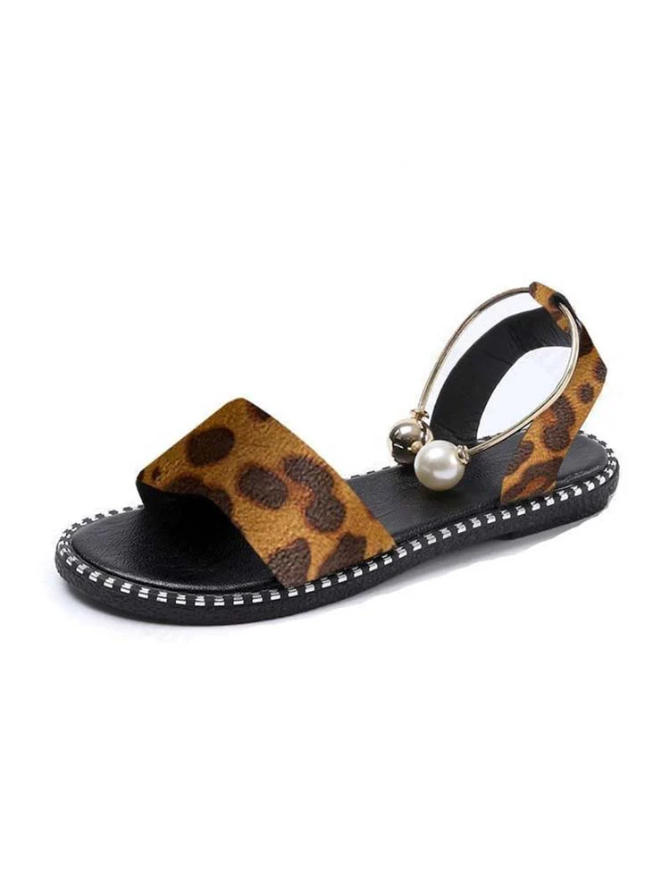 Pearl Flat Heel Sandal - Image 14