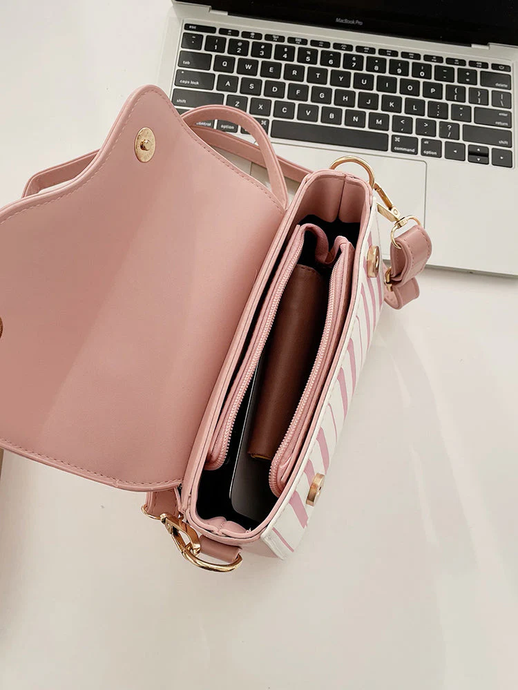 Piano Print Music Embroidered Bag - Image 8