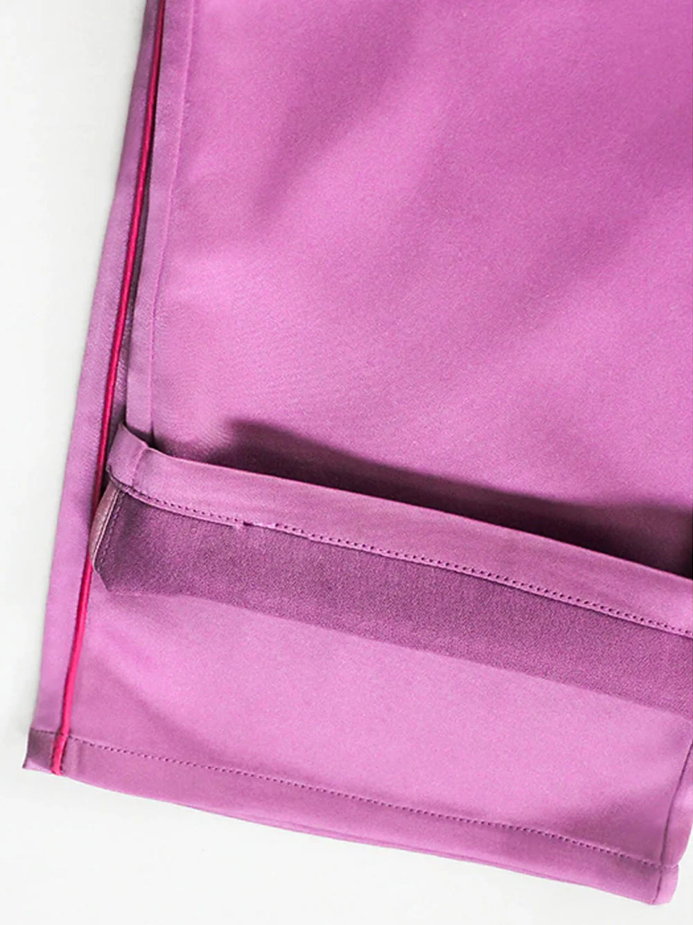 Tasseled Satin Blazer + Pants (Two-Piece Set) in Pink - Image 17