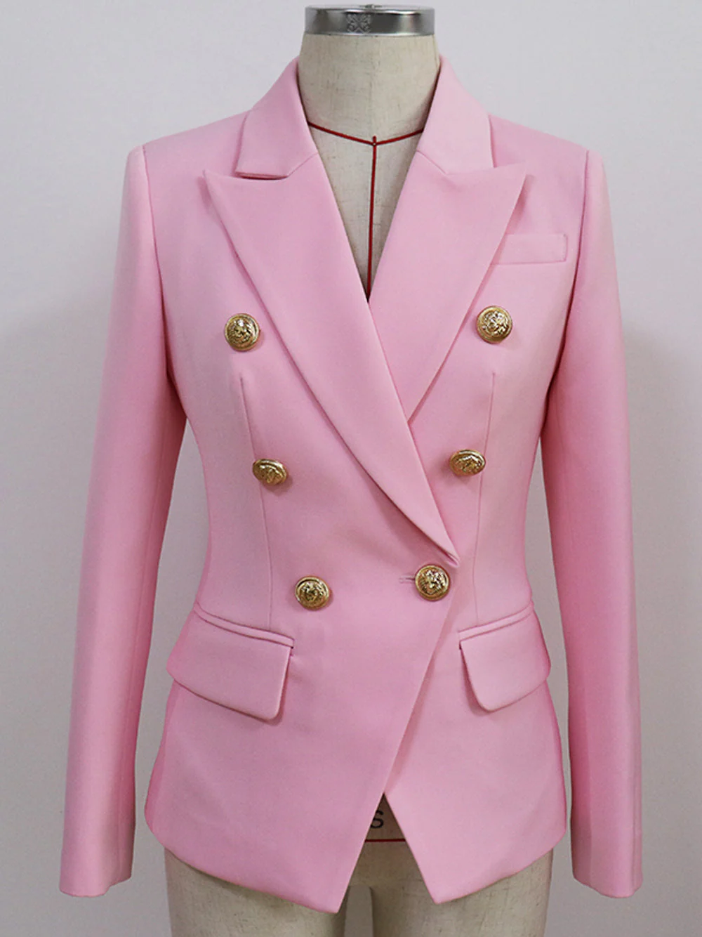 Pink Double Breasted Blazer - Image 7