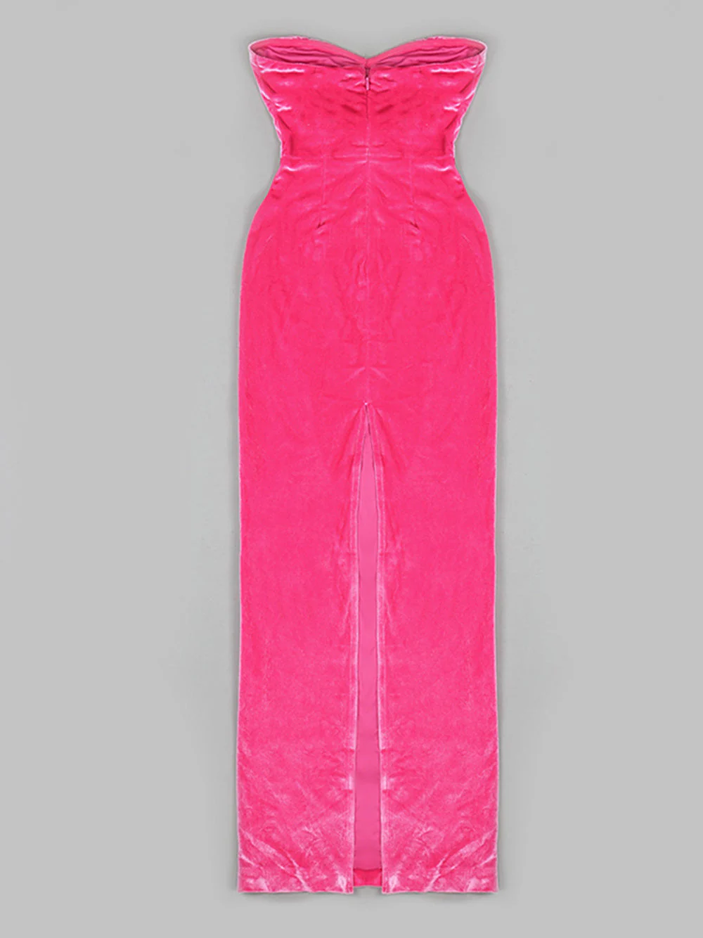 PITCHA Strapless Velvet Maxi Dress - Image 4