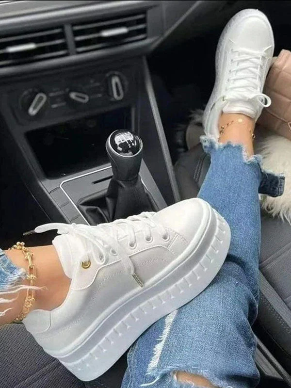 Platform Lace-up Sneakers - Image 6