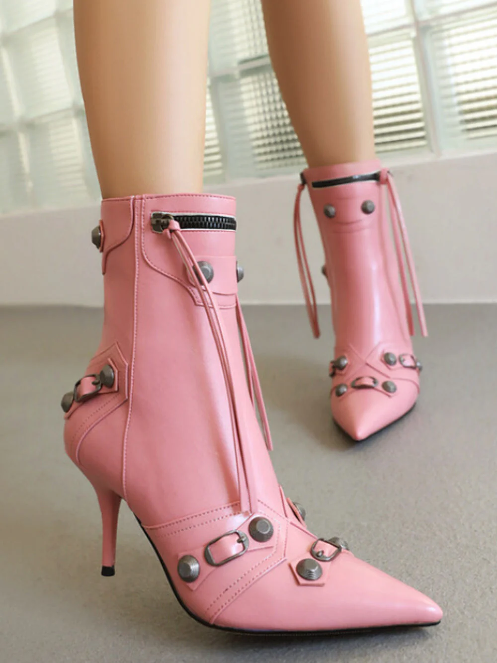 Pointed Toe Ankle Boots - Image 7
