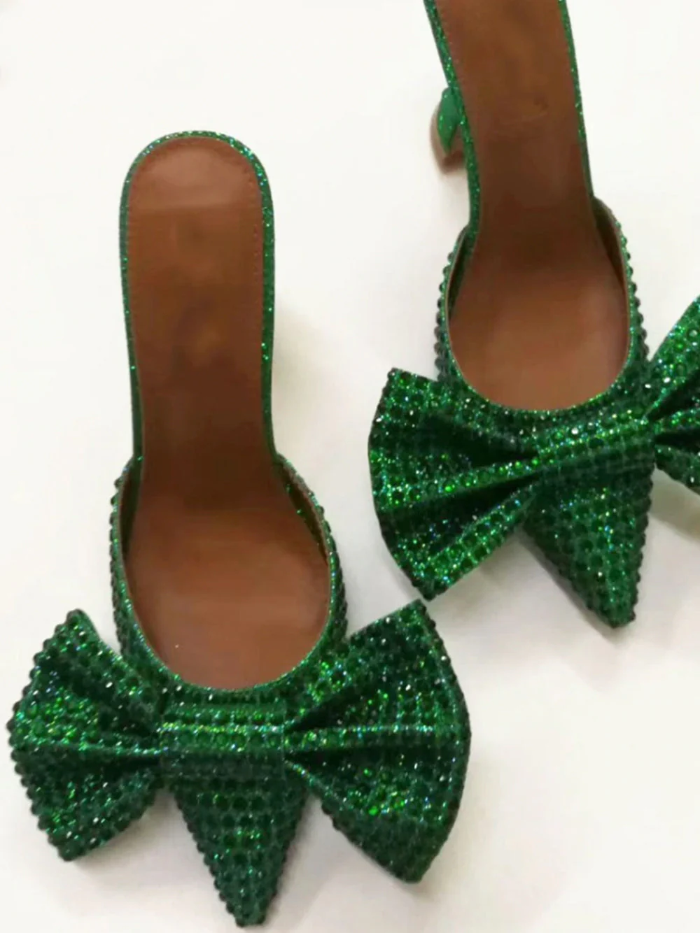 Pointed Toe Bow High Heels Pumps - Image 12