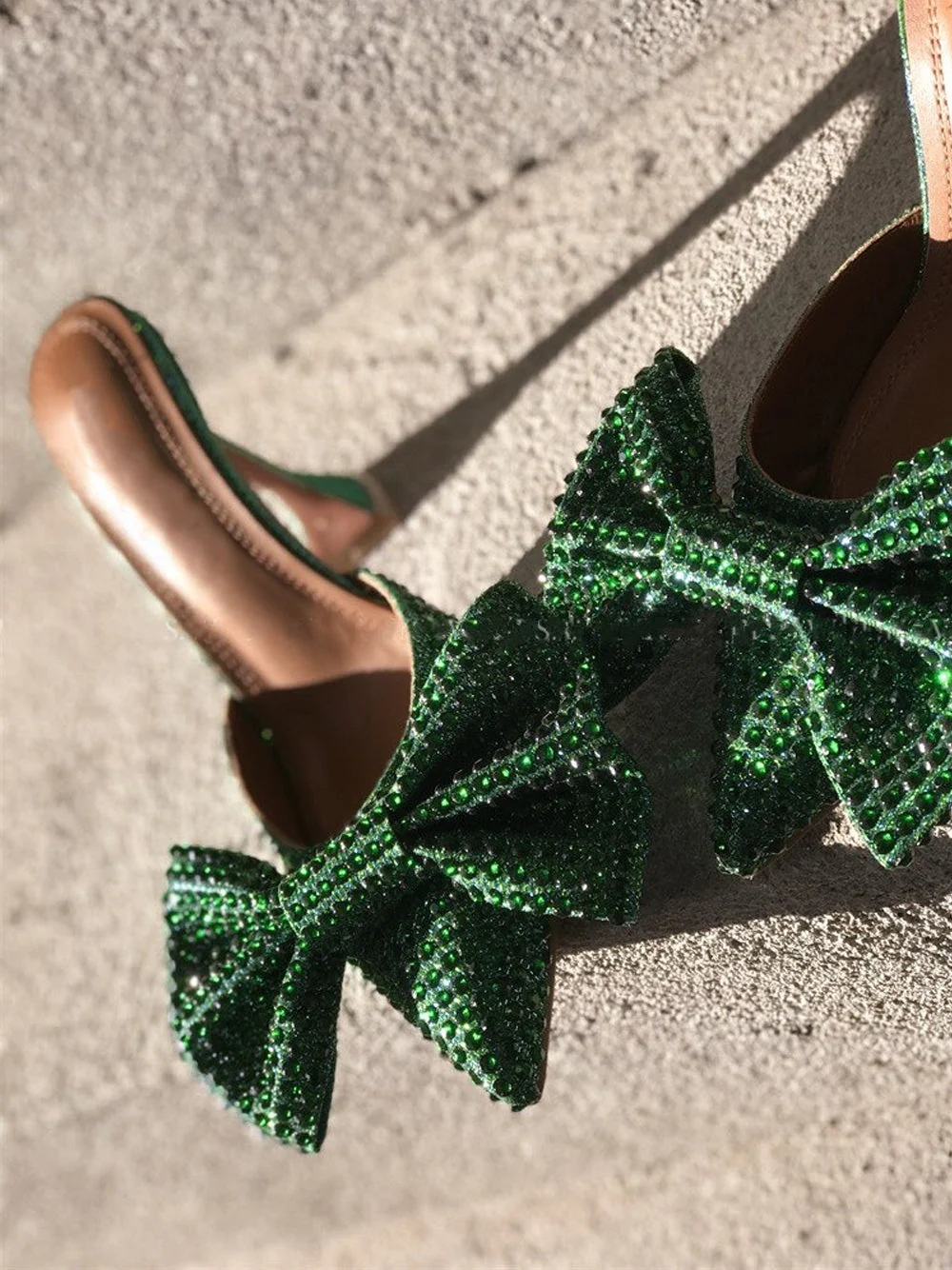 Pointed Toe Bow High Heels Pumps - Image 15
