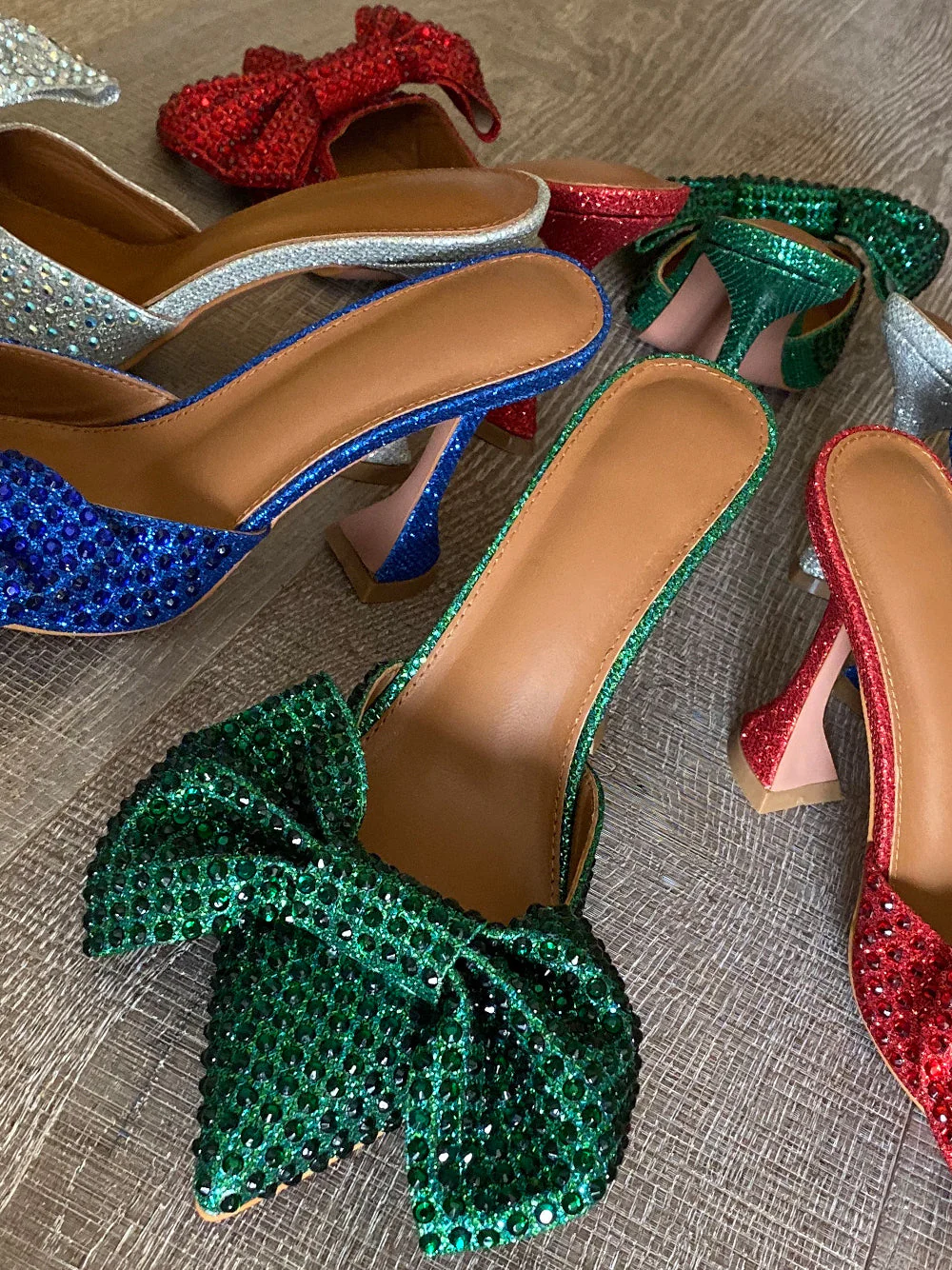 Pointed Toe Bow High Heels Pumps - Image 19