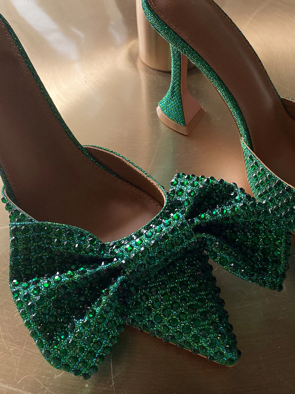 Pointed Toe Bow High Heels Pumps - Image 20