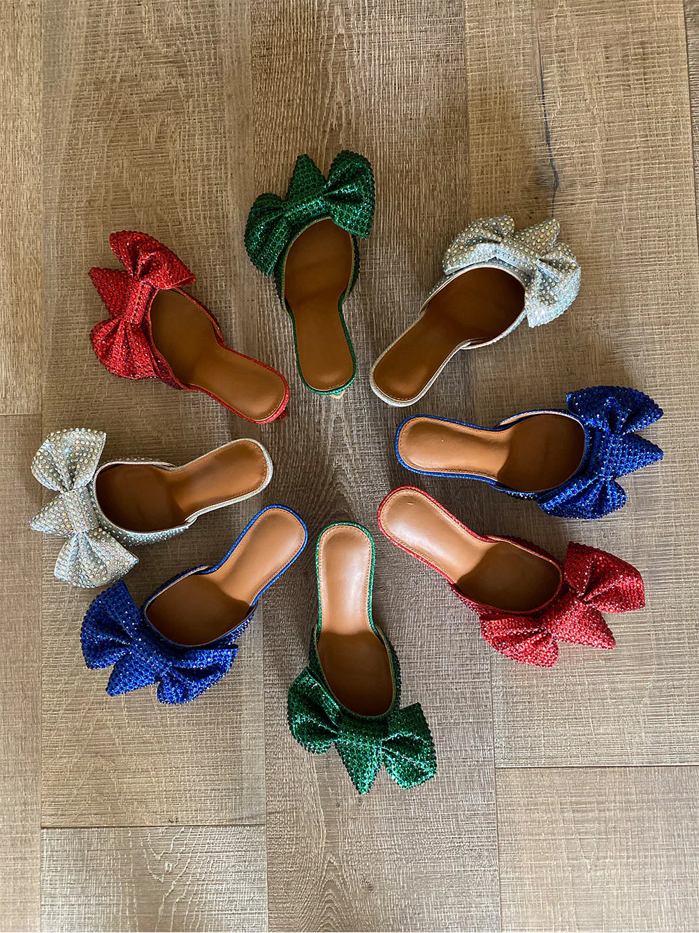 Pointed Toe Bow High Heels Pumps - Image 21