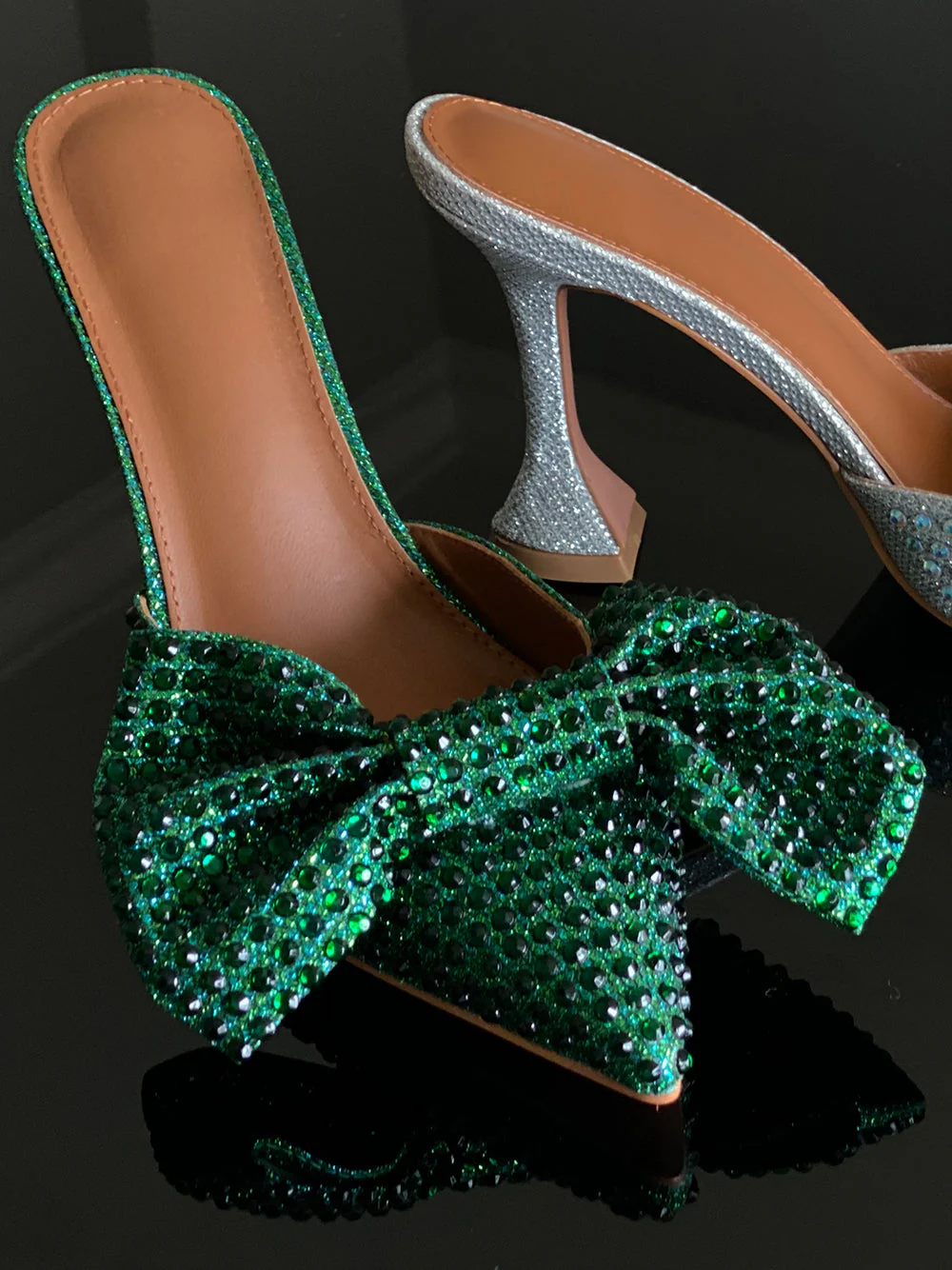 Pointed Toe Bow High Heels Pumps - Image 8