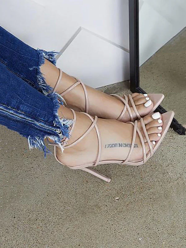 Pointed Toe Stiletto Heel Sandals - Image 14
