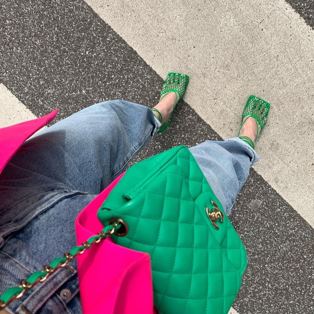 Pretoria Square Toe Mesh Sandals - Image 6