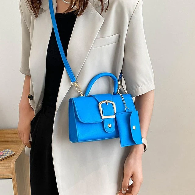 PU Bag Crossbody Daily Handbag Leather Durable - Image 3