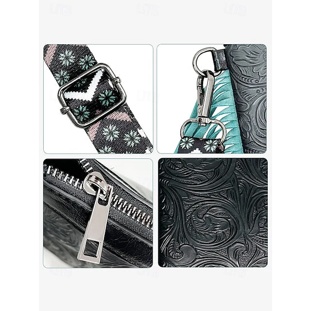 PU Crossbody Leather Bag Shoulder Wristlet Bags - Image 6