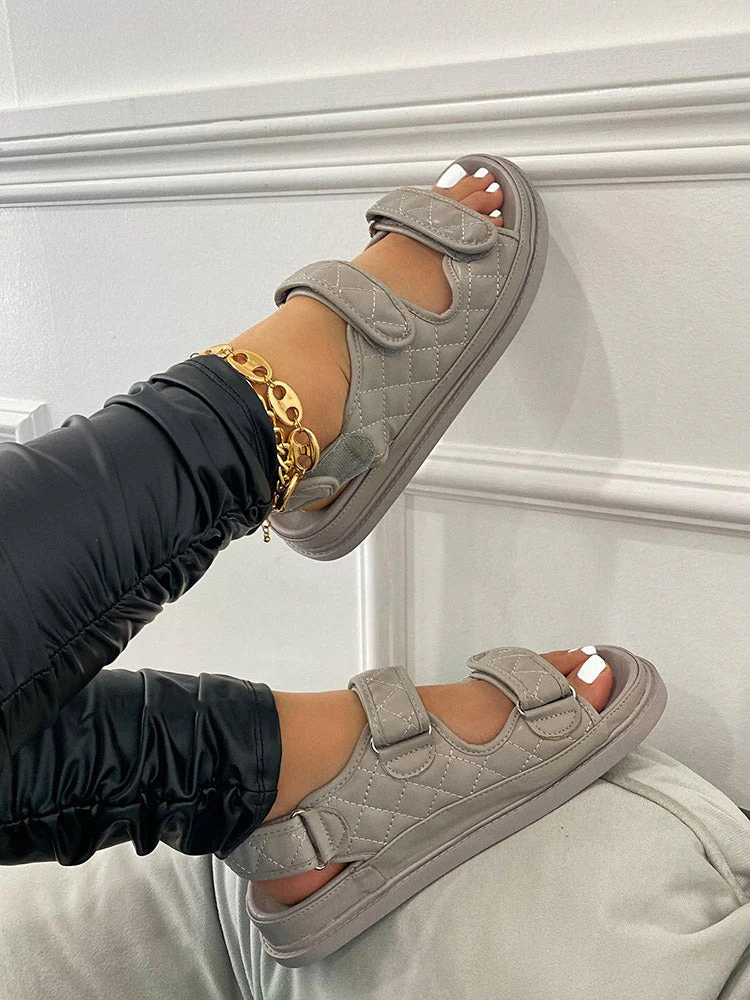 PU Double Velcro Sandals - Image 9