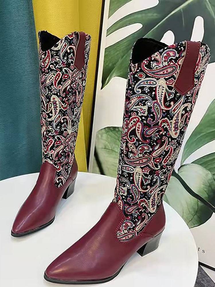 PU Leather Heel Boots - Image 2
