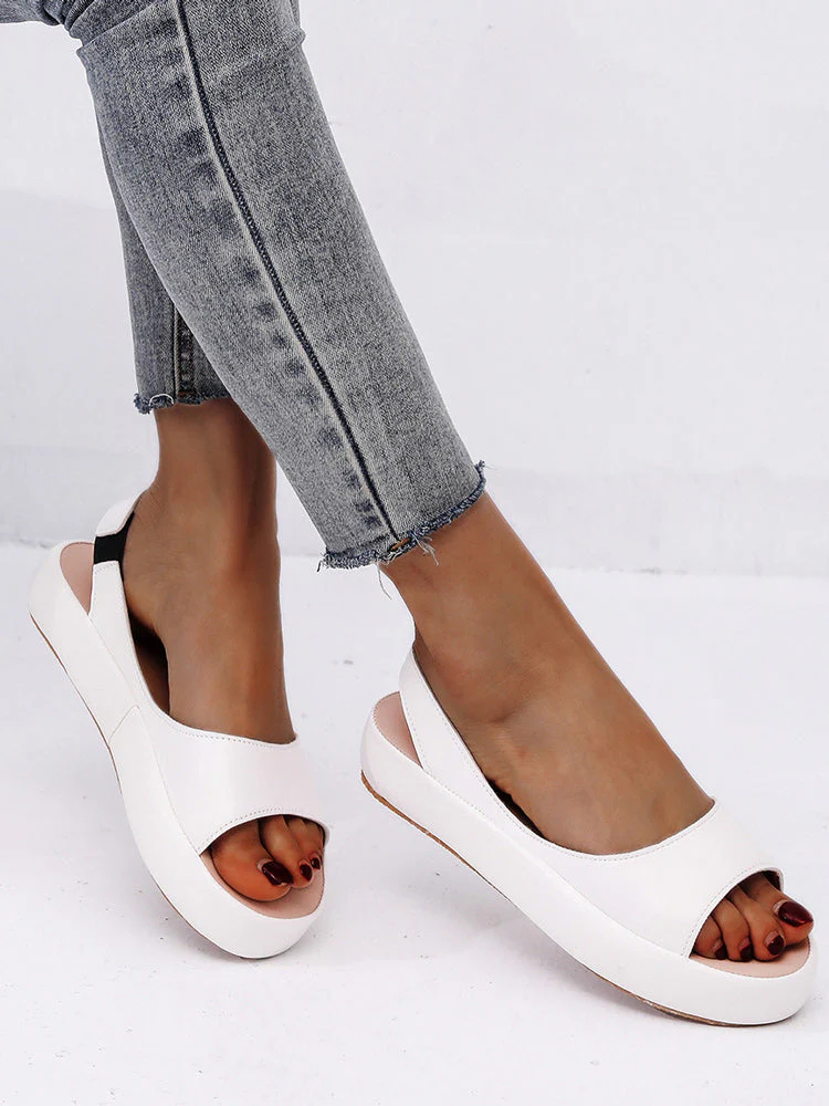 PU Leather Open-toe Sandals - Image 13