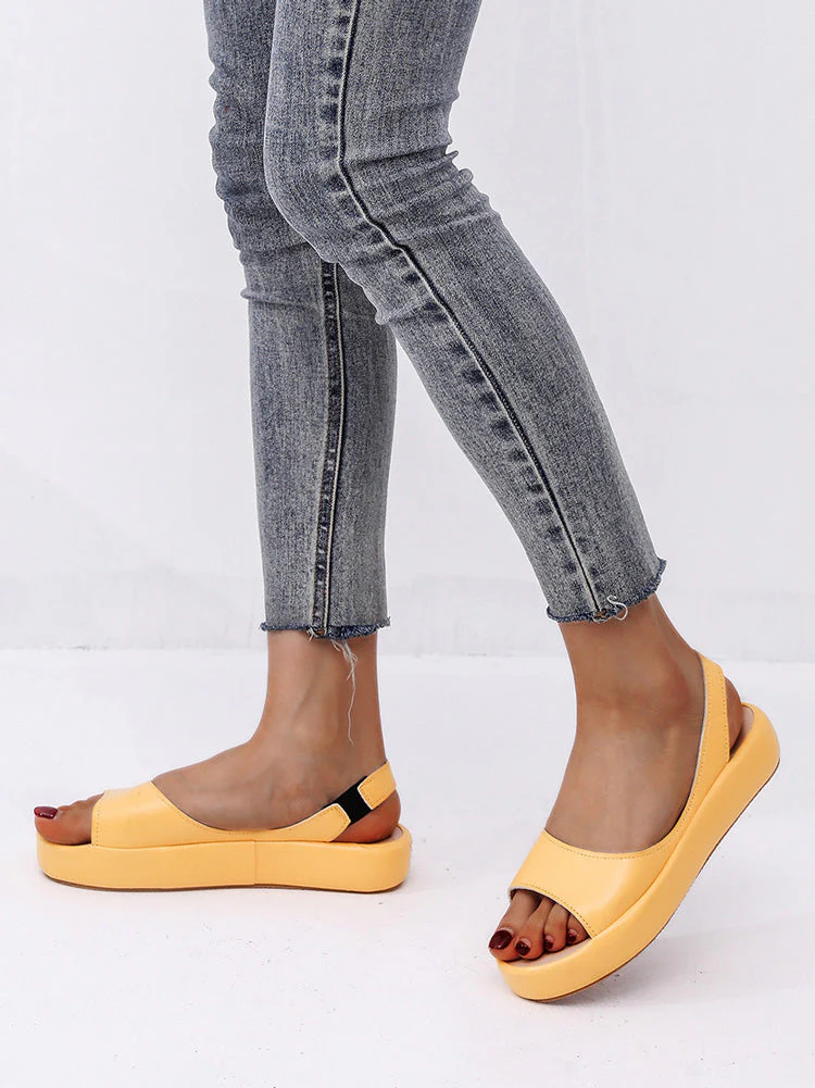 PU Leather Open-toe Sandals - Image 5