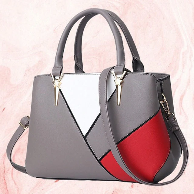 PU Shoulder Bag Tote Leather Diaper Handbag - Image 14