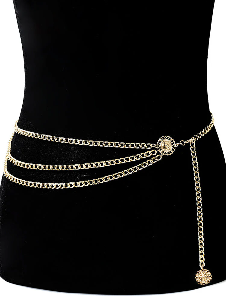 Retro Chain Waist Belt - Image 3