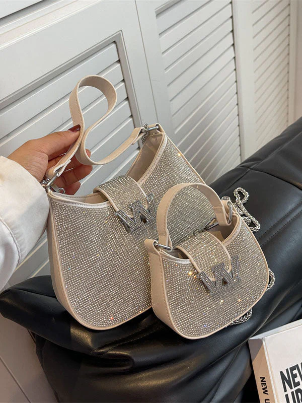 Rhinestone Saddle Shoulder Bag - Image 18
