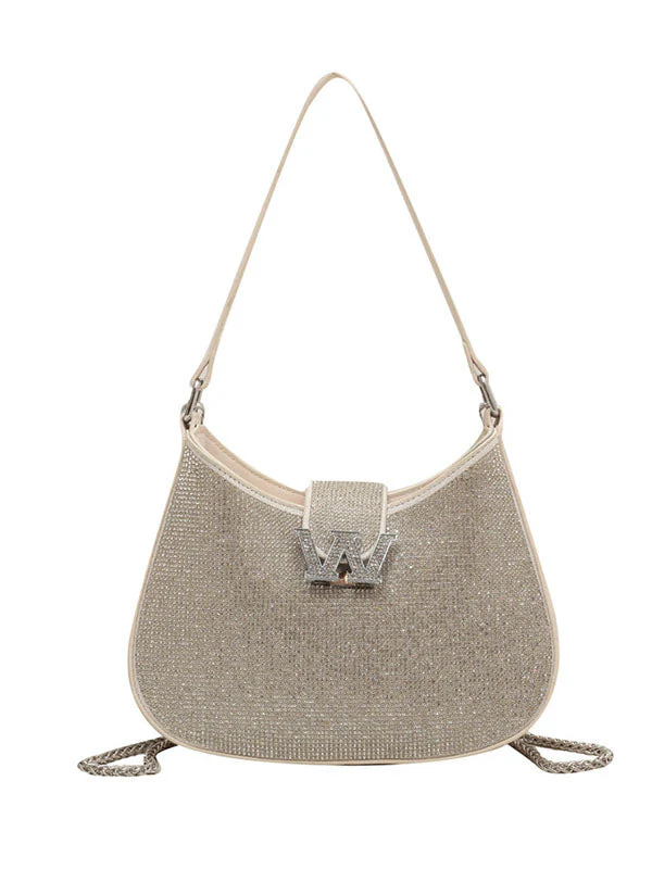 Rhinestone Saddle Shoulder Bag - Image 20