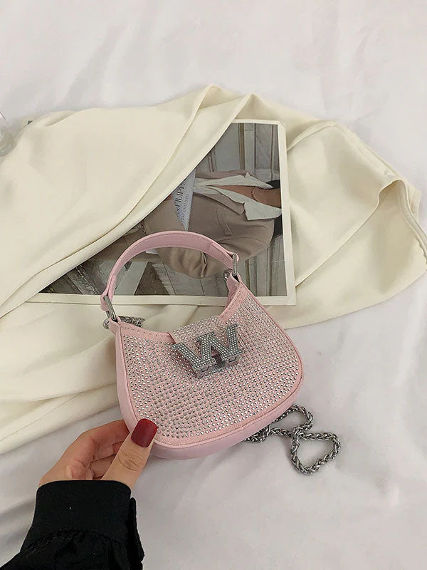 Rhinestone Saddle Shoulder Bag - Image 29
