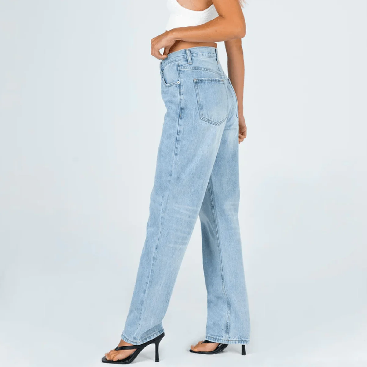Rodeo Asymmetric Straight Leg Jeans - Image 9