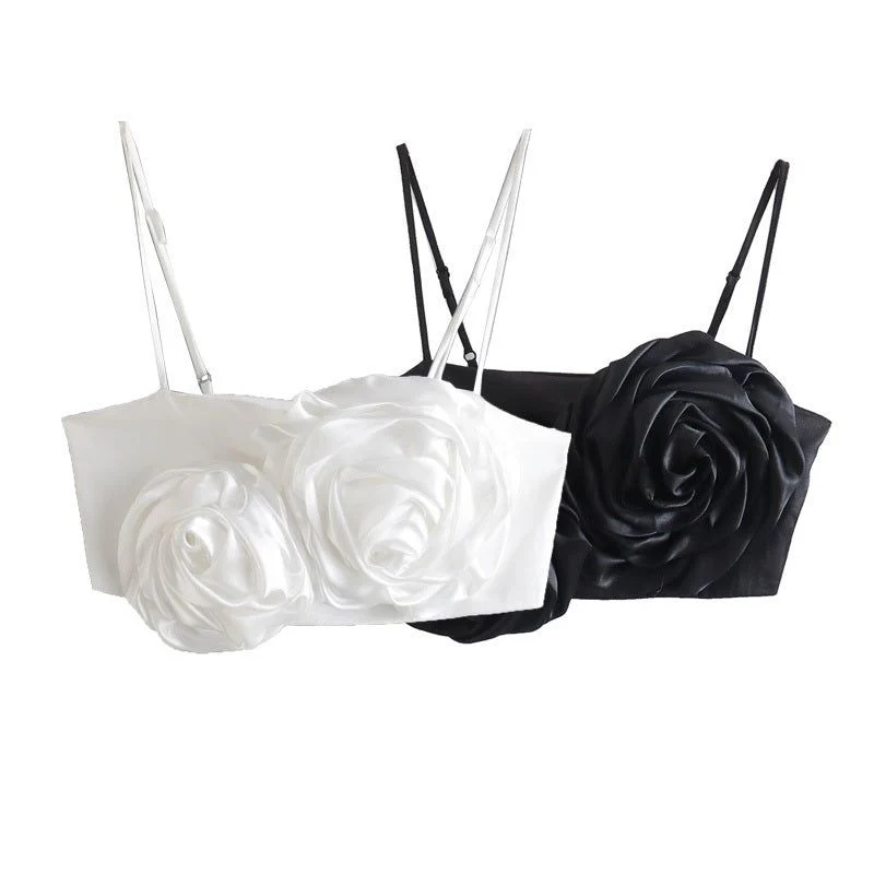 Rosebud Satin Crop Top - Image 7