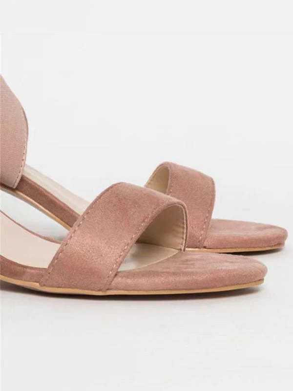 Round Toe Chunky Heel Sandal - Image 2