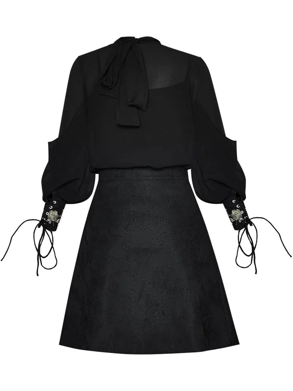 SAINTE Blouse & Skirt Set in Black - Image 9